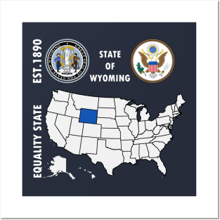 State of Wyoming Posters and Art